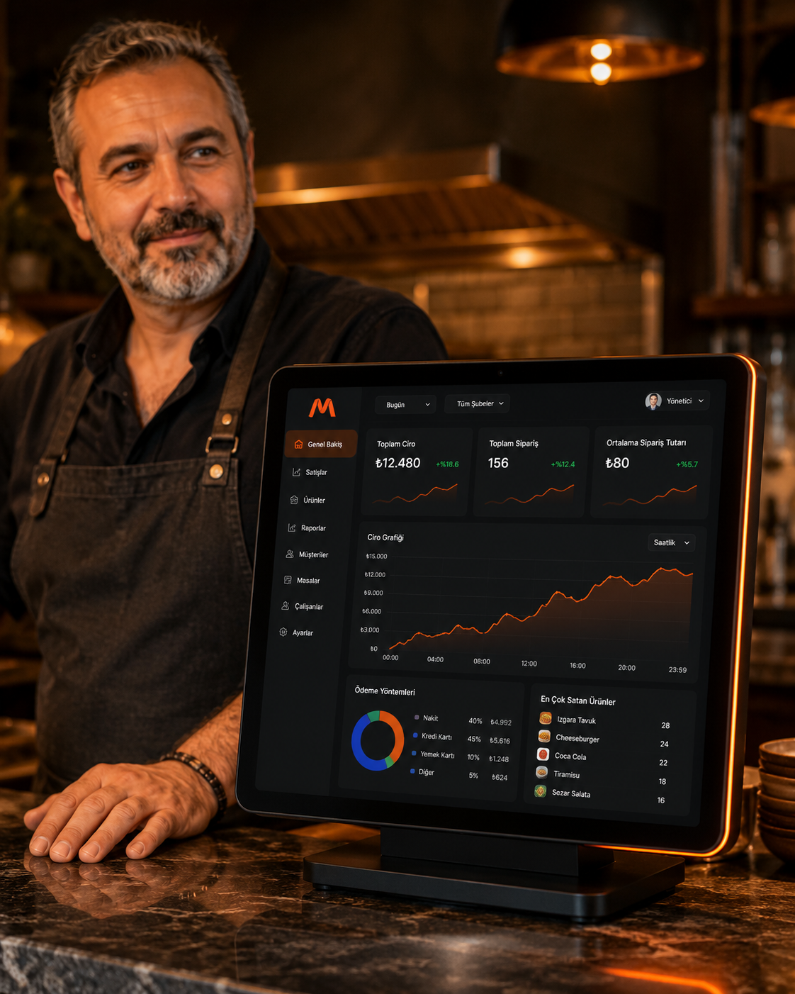 Mubipos POS ekranı